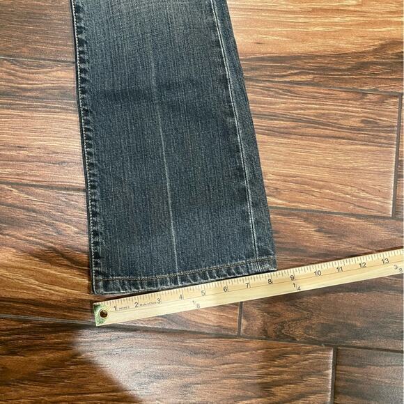 7 For All Mankind Bootcut Jeans 26 Y2K  Gray Preppy Academia - Picture 5 of 7